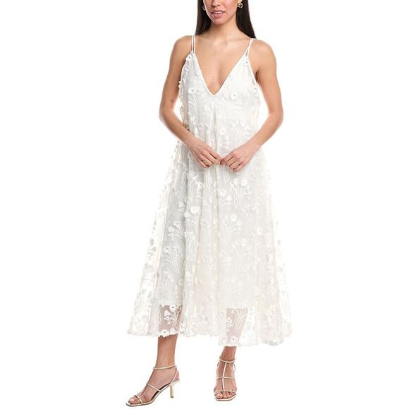 Agua By Agua Bendita WomensMaxi Dress, White
